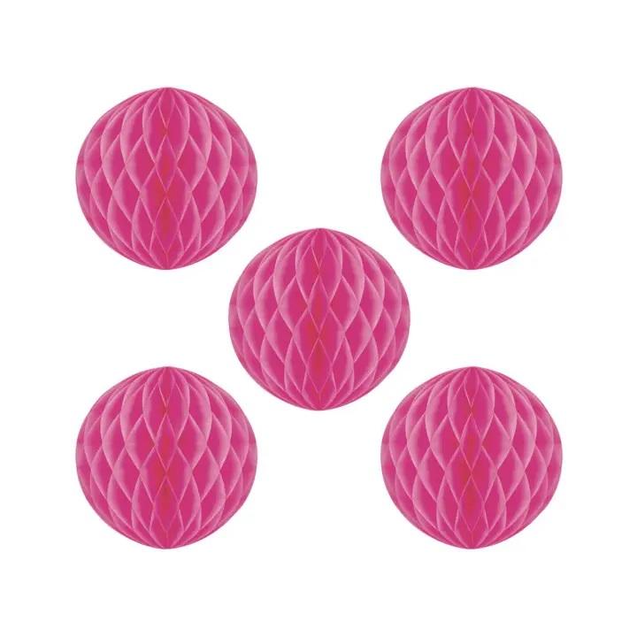 Honeycombs mini, 5cm rosa - 5 stk