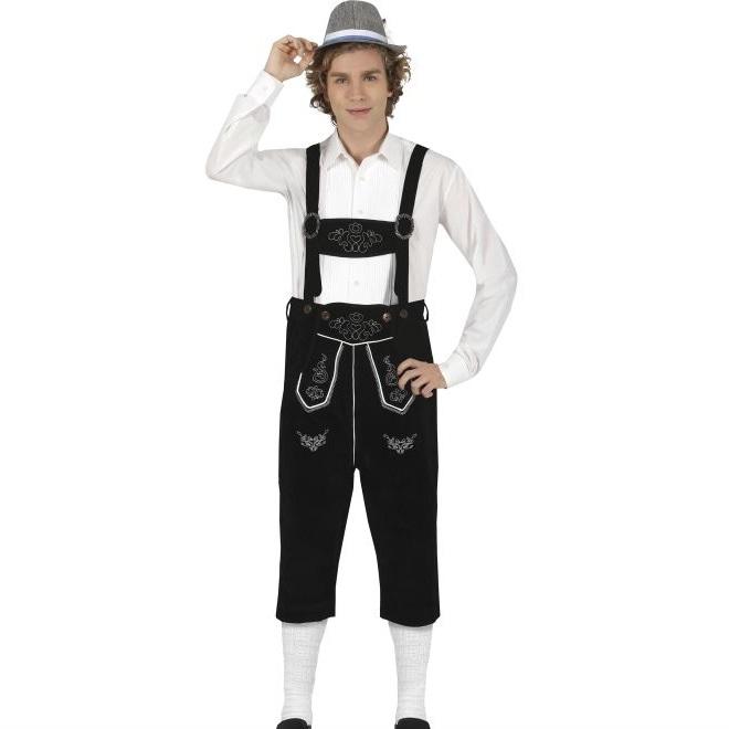 Oktoberfest lederhose - svart