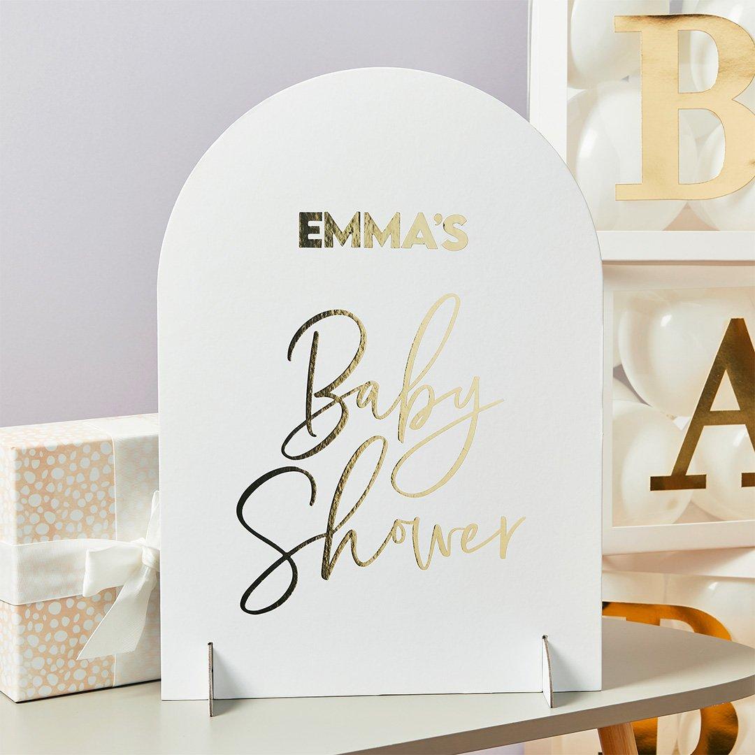 Bordskilt, tilpass selv - Babyshower