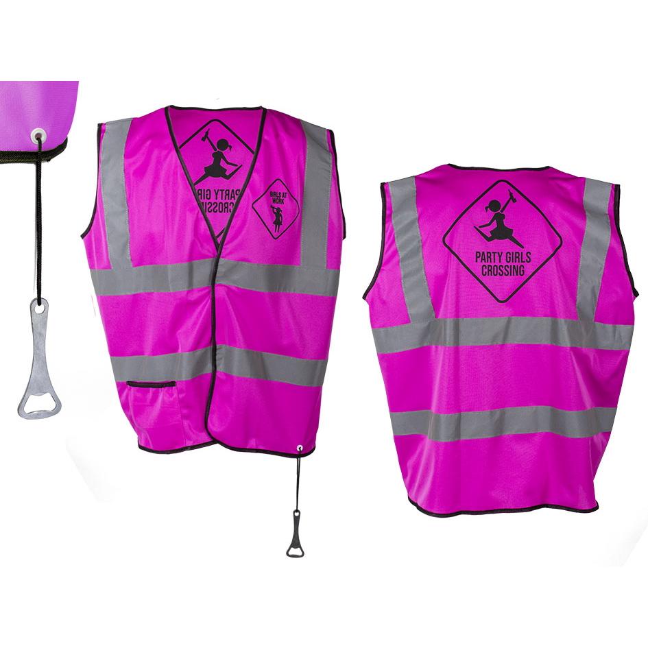 Refleksvest - Rosa party girls