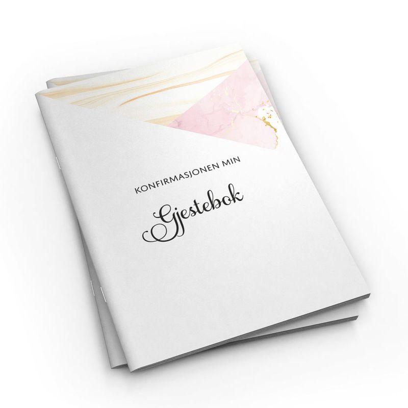Gjestebok - Konfirmasjonen min, rosa - nynorsk