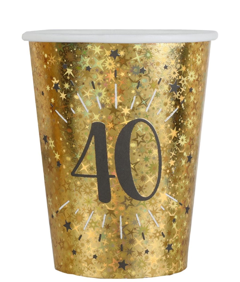 Pappkopper gull, 40 år – 10 stk
