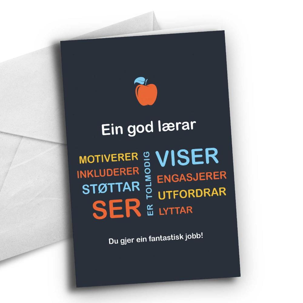Kort - Ein god lærar (nynorsk)