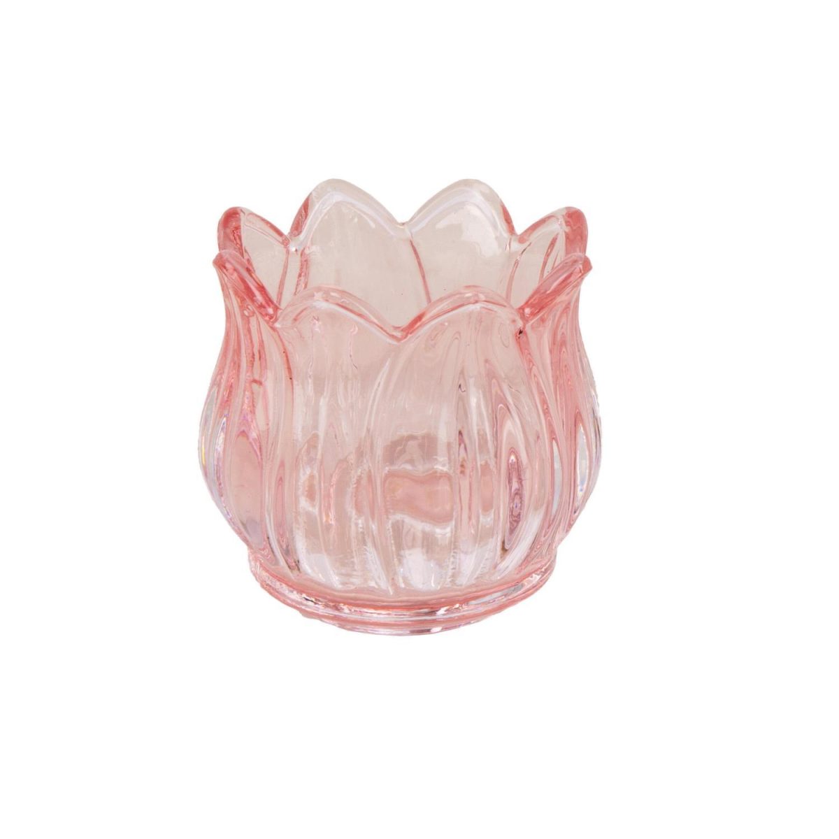 Lysestake til telys, Tulipan - rosa