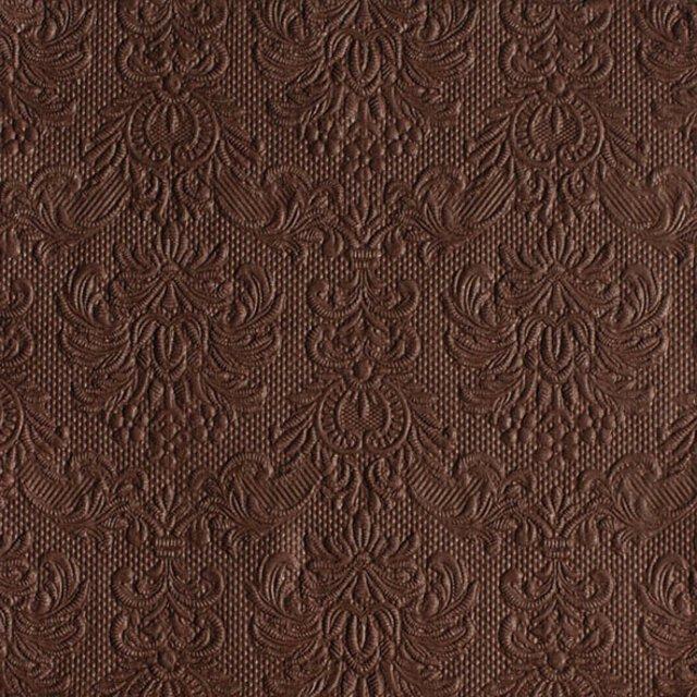 Servietter lunsj, elegance brown – 15 stk