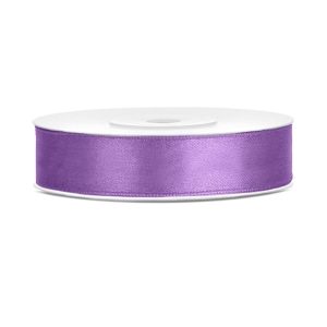 Silkebånd 12mm, lilla – 25 m