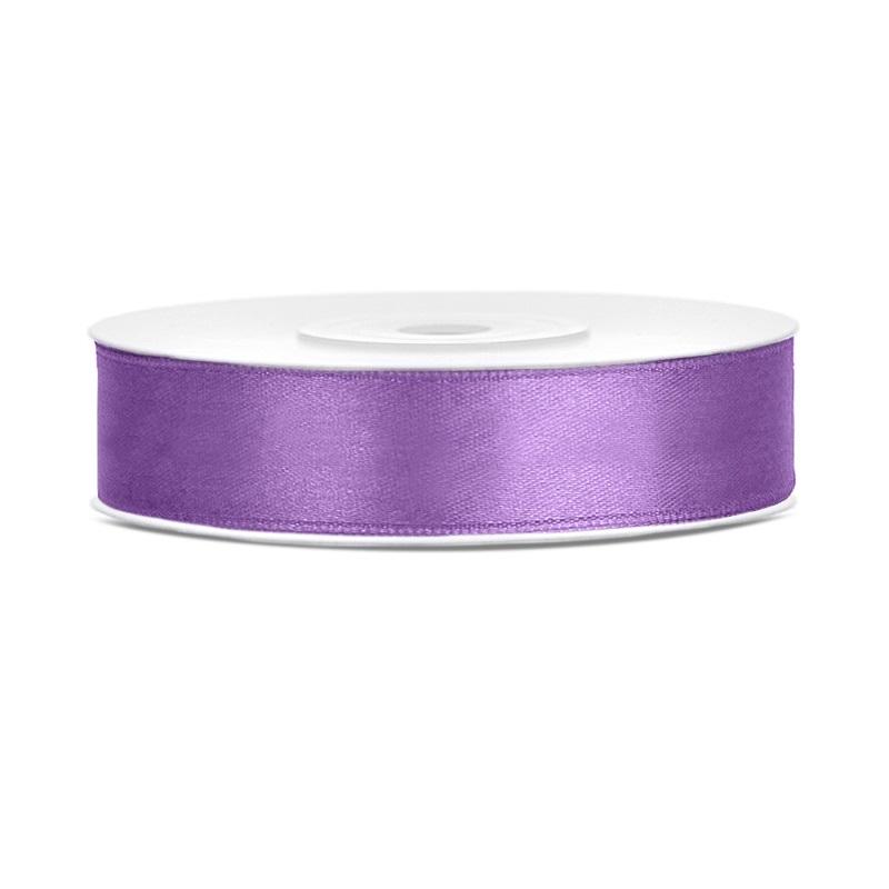 Silkebånd 12mm, lilla – 25 m