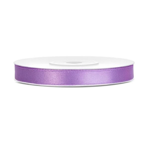 Silkebånd 6mm, lilla – 25 m