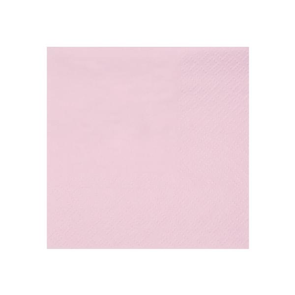 Servietter cocktail, dus rosa  - 25 stk