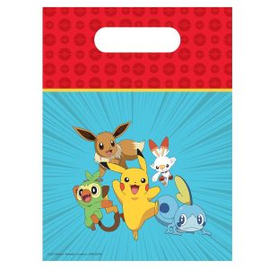 Godteposer plast, Pokemon - 6 stk