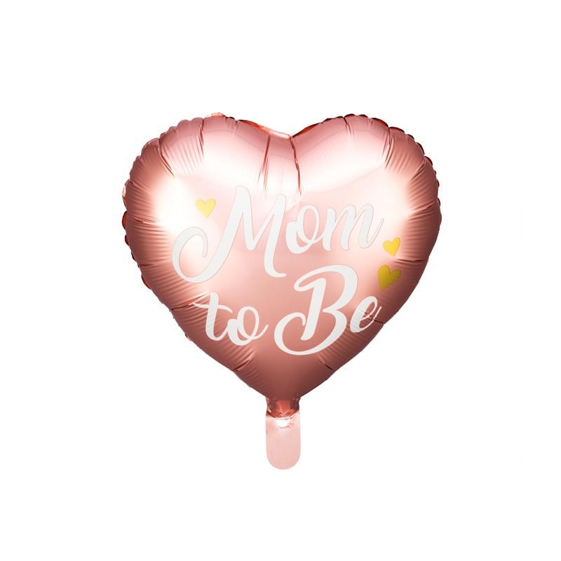 Folieballong hjerte, Rosa - Mom to Be