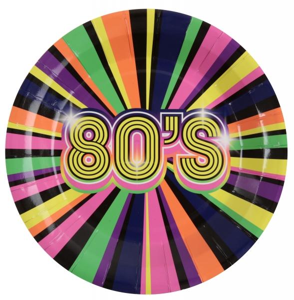 Papptallerkener, 80s - 10 stk