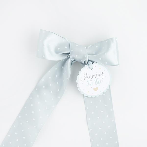 Silkebånd, mint - Mummy to be