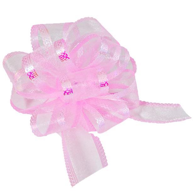 Organzasløyfe - Rosa