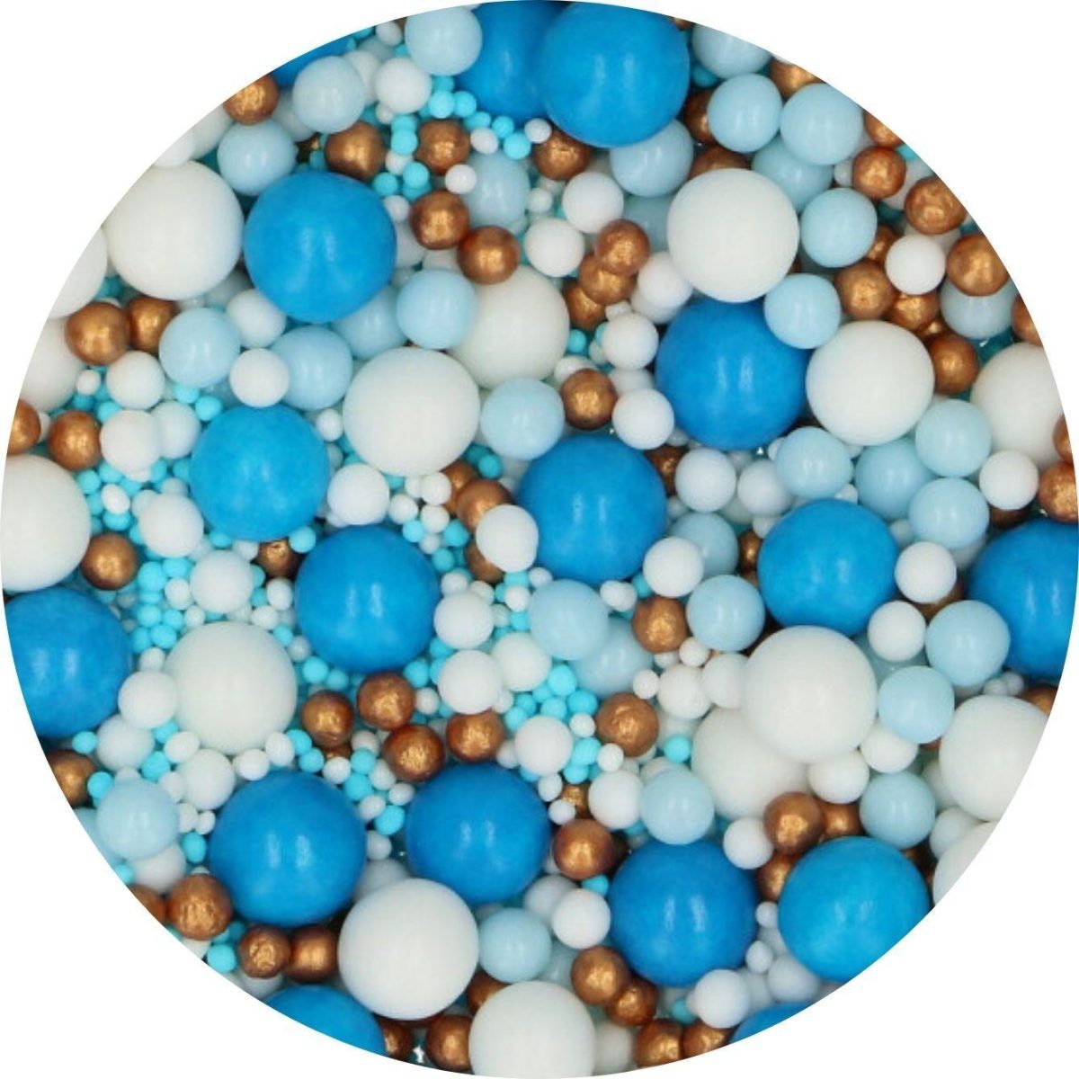 FunCakes Soft Pearls 80g - Blue celebration