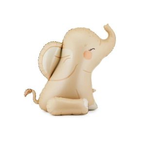 Folieballong, Beige Elefant- 84 cm