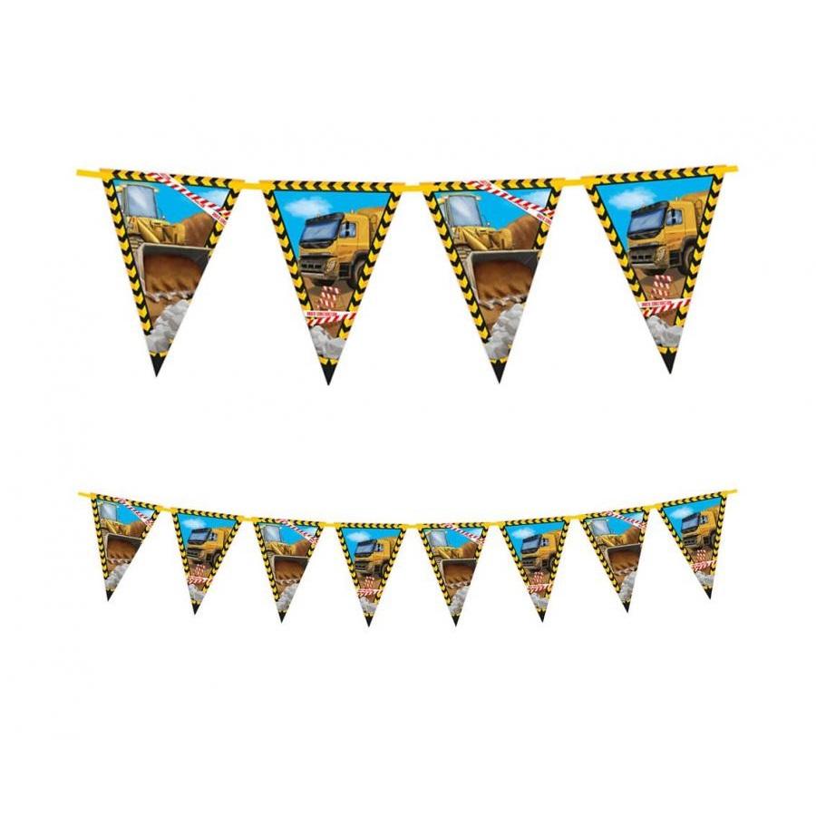 Flaggbanner, anleggsmaskiner - 2,3m