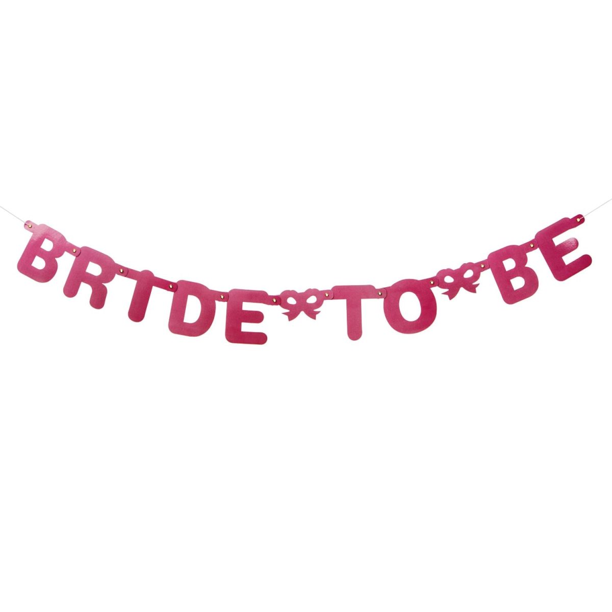 Bokstavbanner rosa – Bride to be