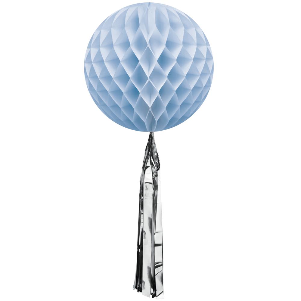 Honeycomb med tassel - elegant blå
