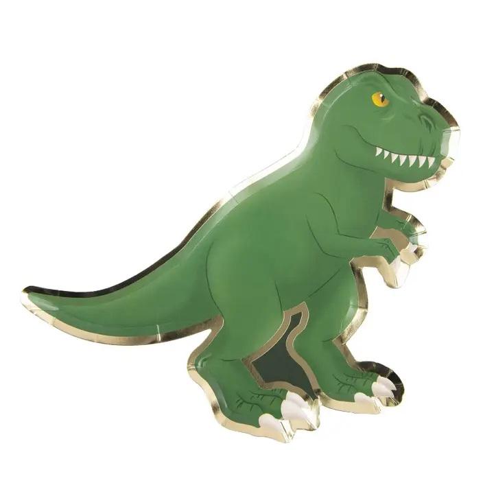 Papptallerkener, Dinosaurer - 8 stk