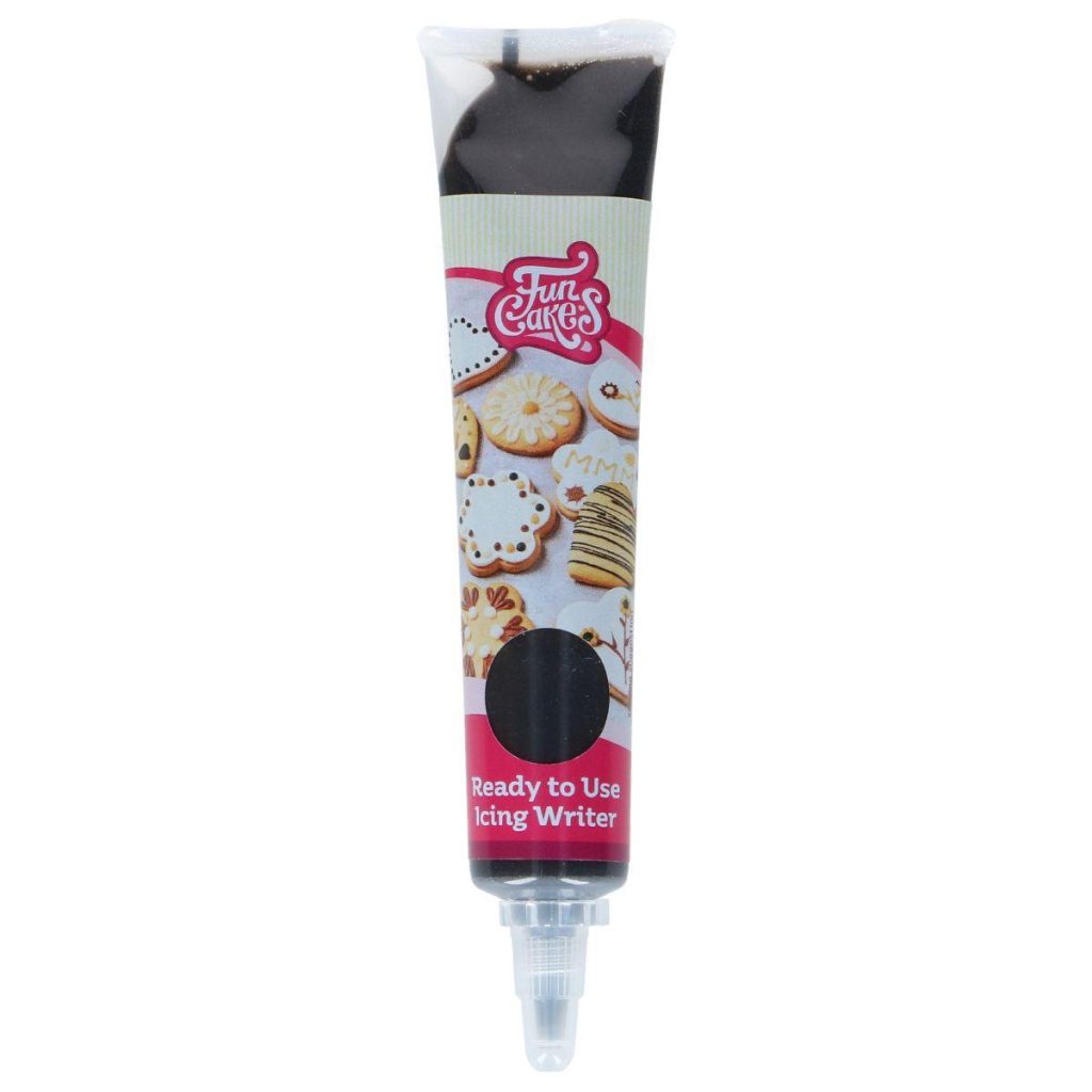 FunCakes Pynteglasur svart - Mørk sjokolade