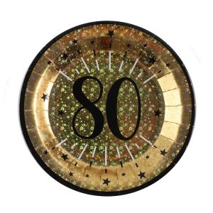 Papptallerkener, 80 år – 10 stk