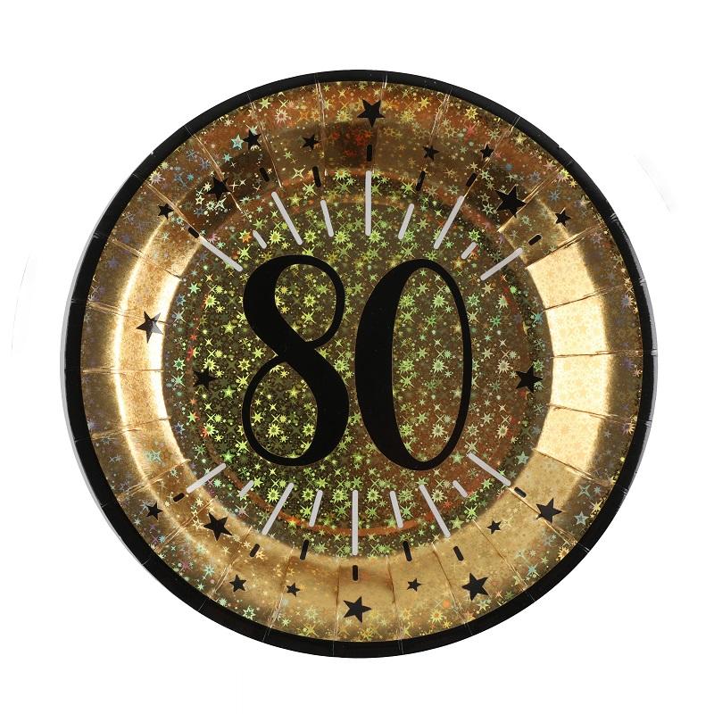 Papptallerkener, 80 år – 10 stk
