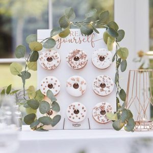 Eucalyptus girlander med lys - 2 meter