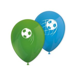 Ballonger, Fotball grønn og blå - 8 stk