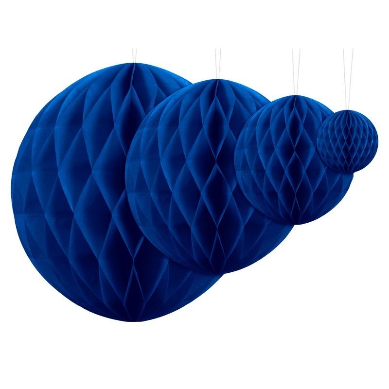 Honeycomb, mørk blå - 30 cm