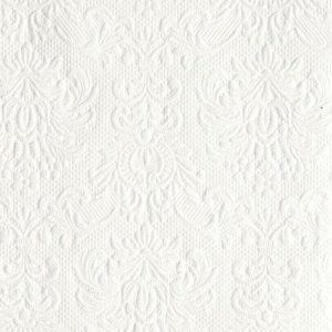 Servietter kaffe, elegance hvit – 15 stk