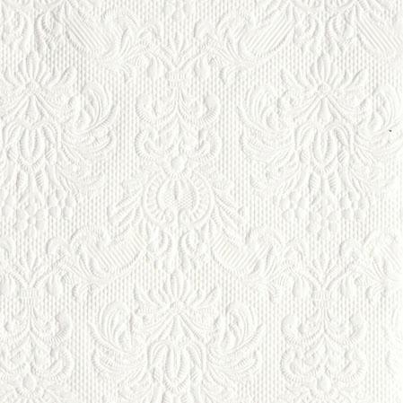 Servietter kaffe, elegance hvit – 15 stk