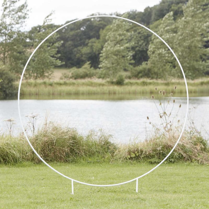 Eventbue, hvit - rund