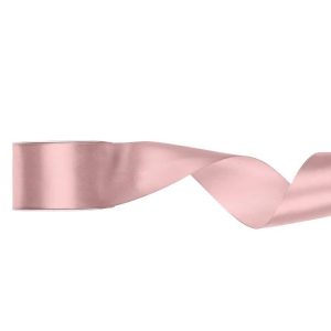 Silkebånd 50mm, lys dusty rose – 25 m