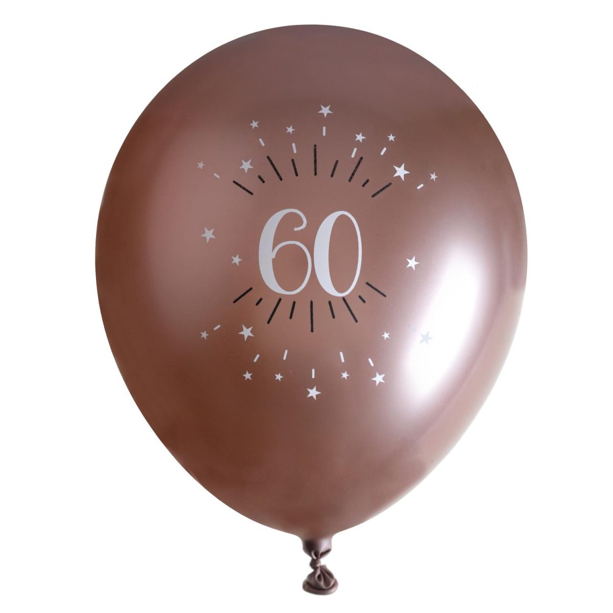 Ballonger rosegull 60, 30 cm - 6 stk
