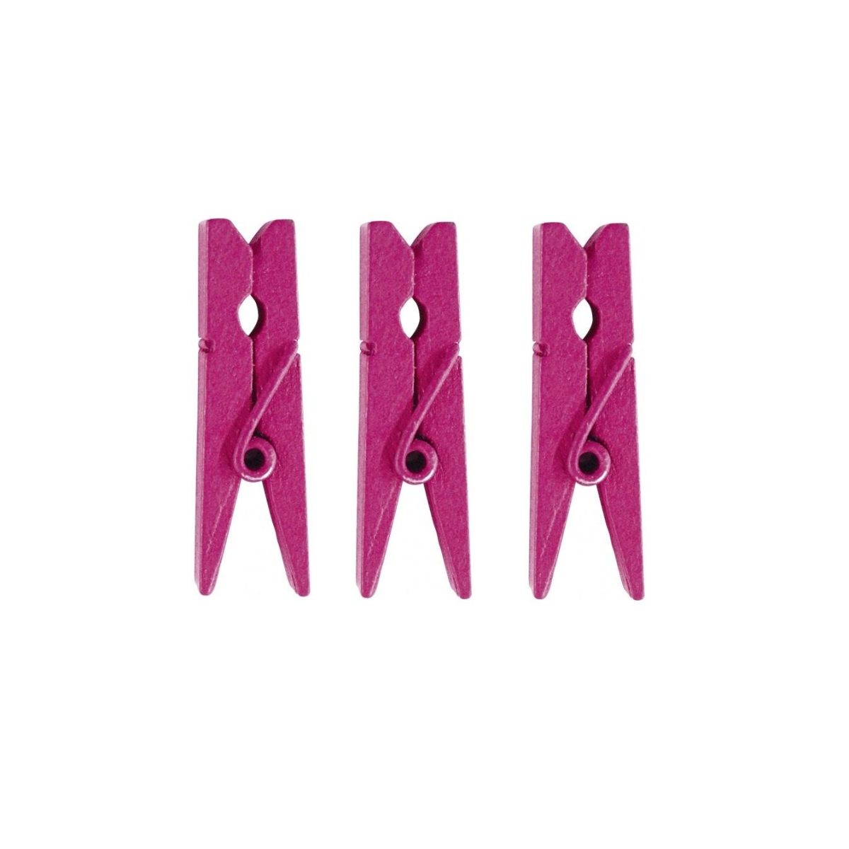 Pynteklyper medium, mørk rosa - 12 stk