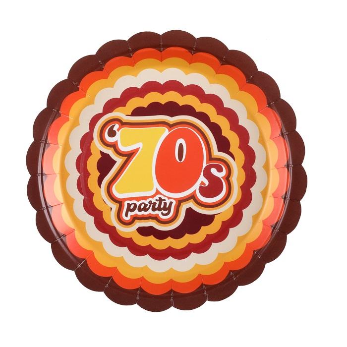 Papptallerkener, 70s– 10 stk