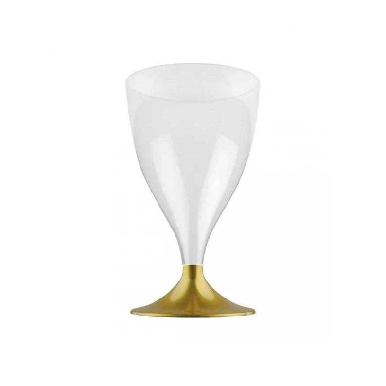 Vinglass, gull stett - 10 stk