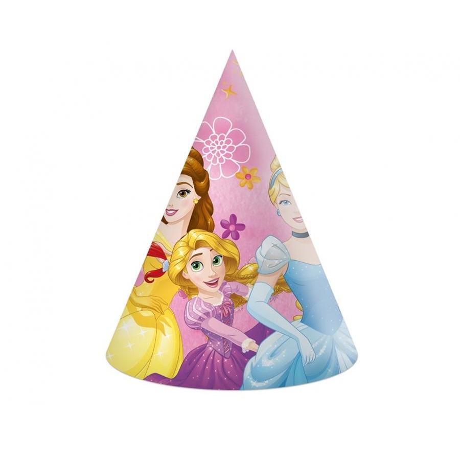 Partyhatter, Disney Prinsesser - 6 stk