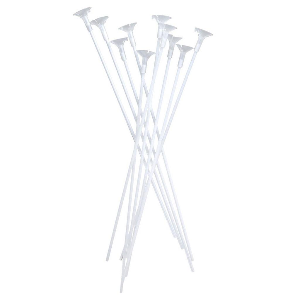 Ballongpinner hvit - 10 stk