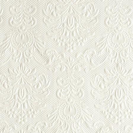 Servietter kaffe, elegance perlemor hvit – 15 stk