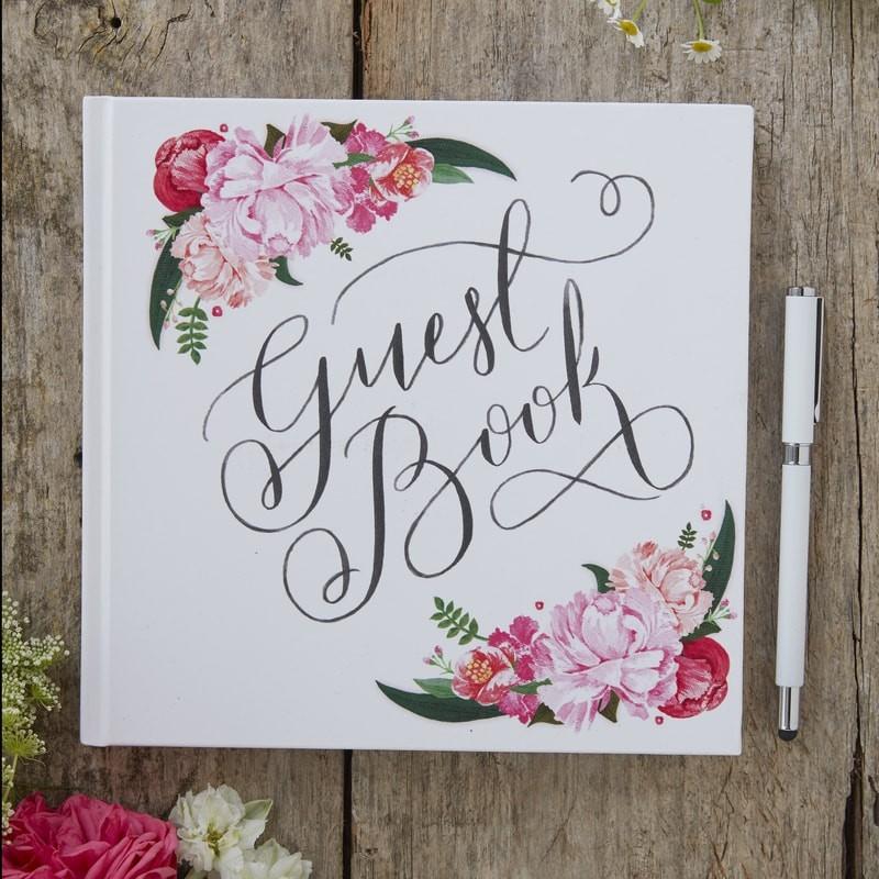Gjestebok - Elegant blomst