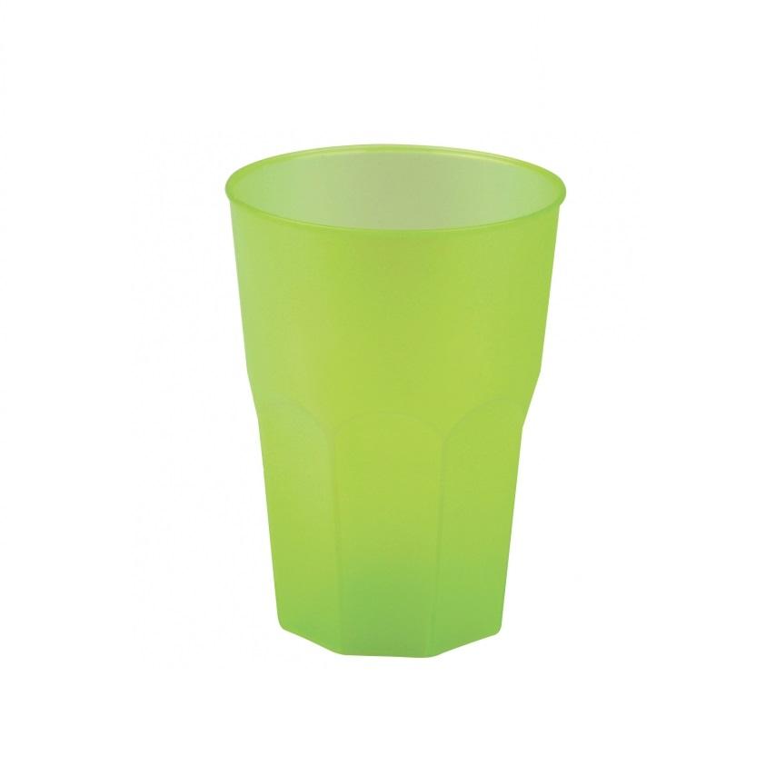 Gjenbruksglass 6 stk, hardplast – Grønn