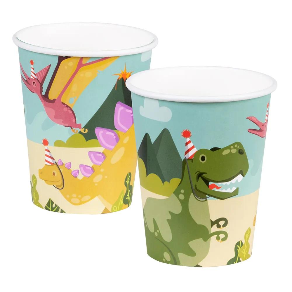 Pappkopper, søte dinosaurer - 10 stk