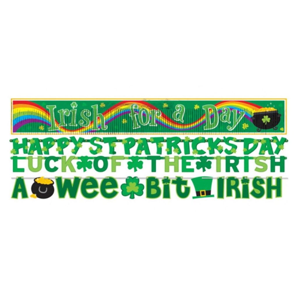 St. Patrick's Day banner - 4 stk