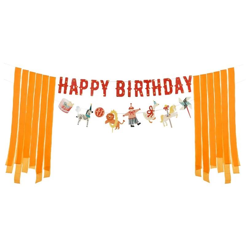 Banner sirkus - Happy birthday
