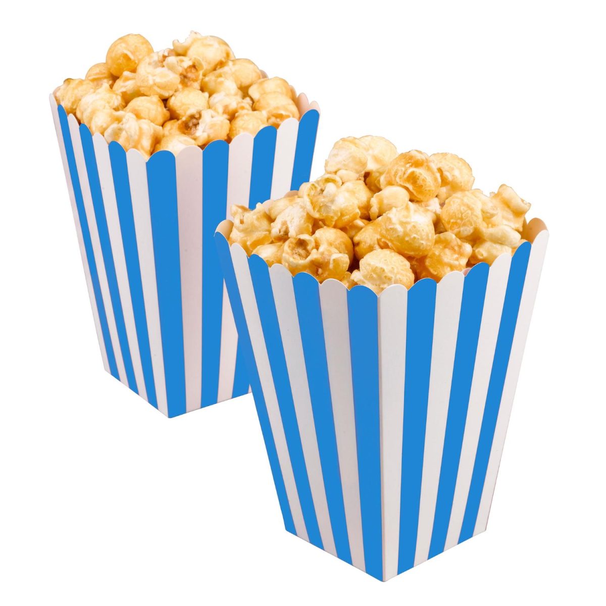 Snacksbokser blå og hvit – 8 stk