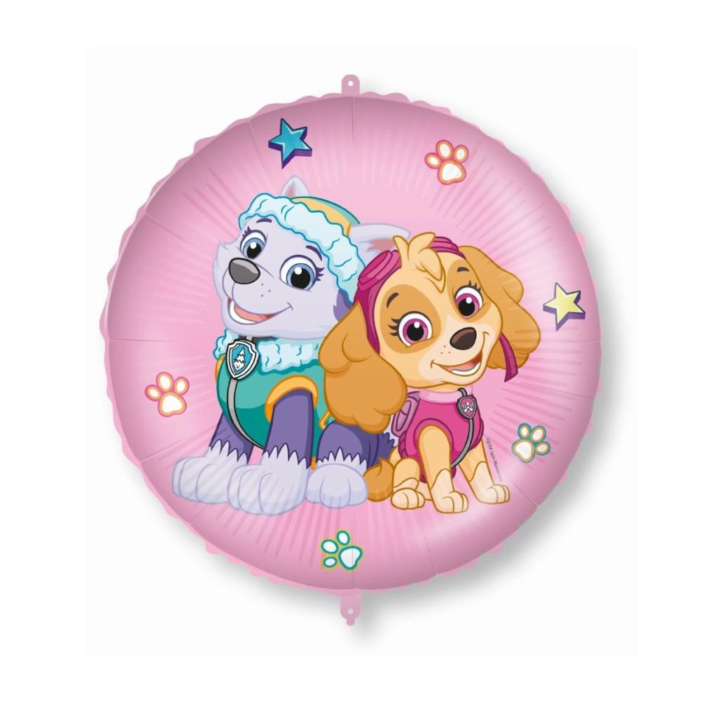 Folieballong, rosa - Paw Patrol