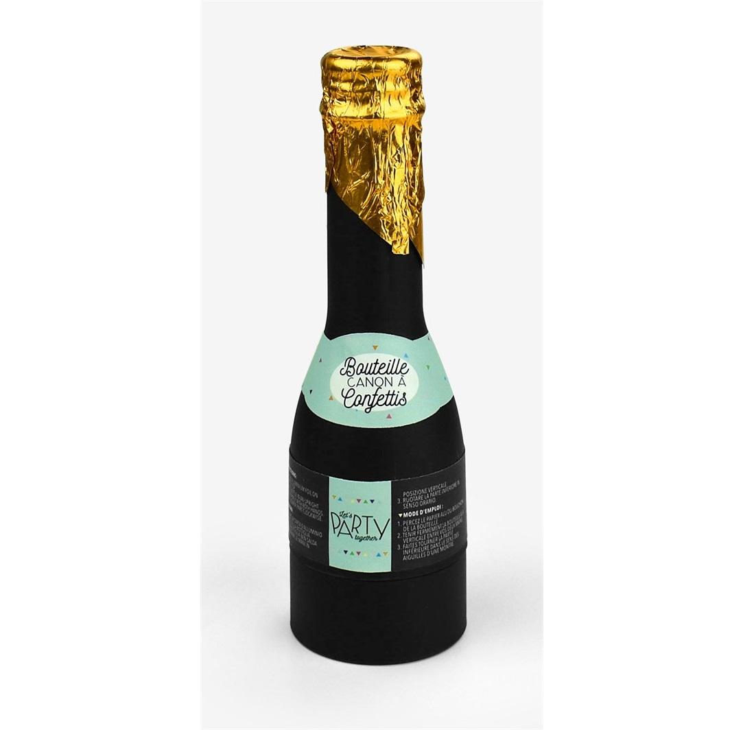 Konfettikanon, liten champagneflaske