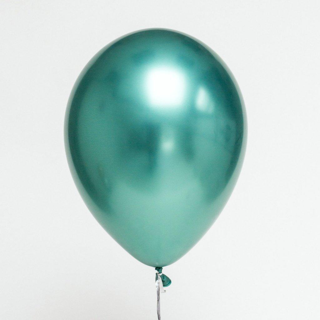 Ballonger chrome grønn, 30 cm - 50 stk